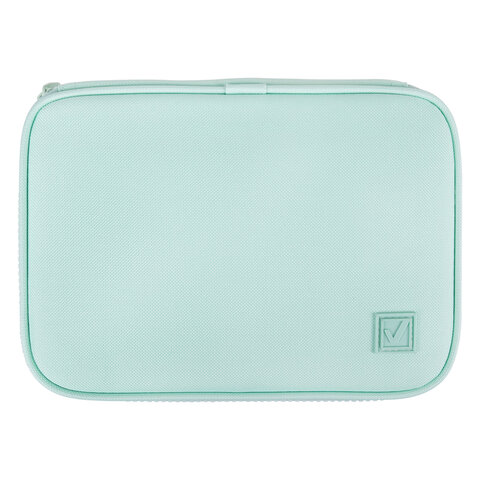 Пенал-косметичка BRAUBERG, 1 отделение, 1 откидная планка, ткань, 21x15x6 см,