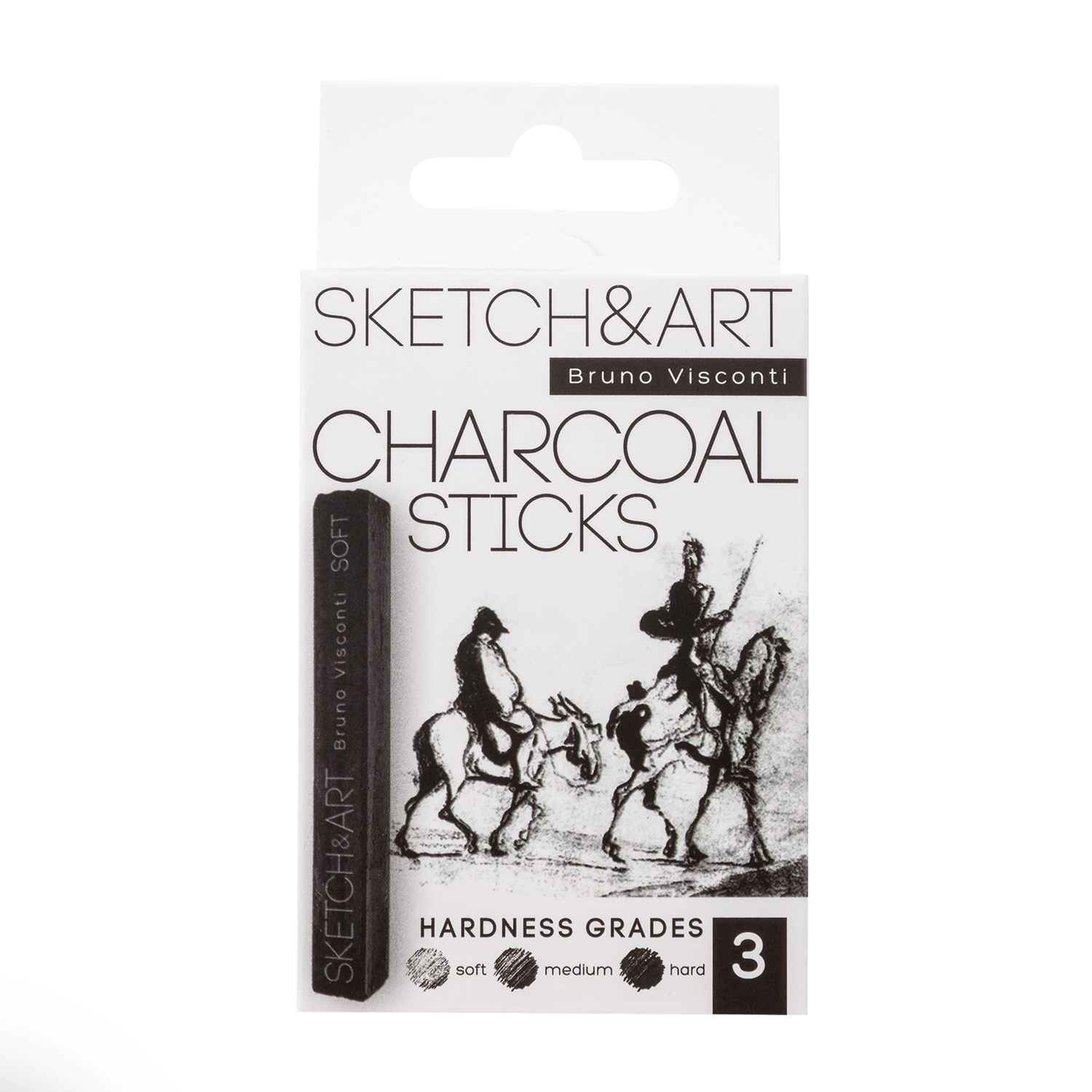 УГОЛЬ ПРЕССОВАННЫЙ "SKETCH&ART", черный, 3 штуки в наборе (мягкий, УГОЛЬ ПРЕССОВАННЫЙ "SKETCH&ART", черный, 3 штуки в наборе (мягкий,