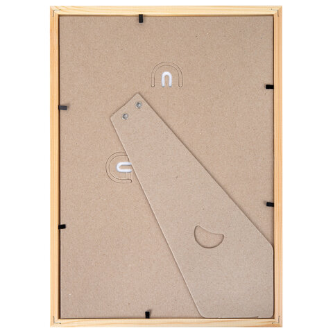 Рамка 21х30 см небьющаяся, КОМПЛЕКТ 3 штуки, багет 12 мм, дерево, BRAUBERG