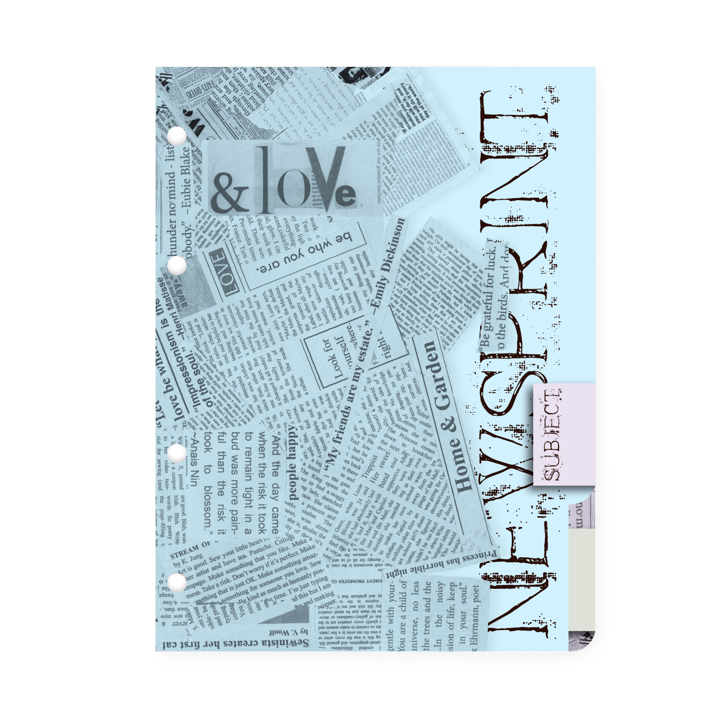 КОМПЛЕКТ РАЗДЕЛИТЕЛЕЙ ДЛЯ ТЕТРАДИ НА КОЛЬЦАХ А5, 4 Л. "ГАЗЕТА" КОМПЛЕКТ РАЗДЕЛИТЕЛЕЙ ДЛЯ ТЕТРАДИ НА КОЛЬЦАХ А5, 4 Л. "ГАЗЕТА"