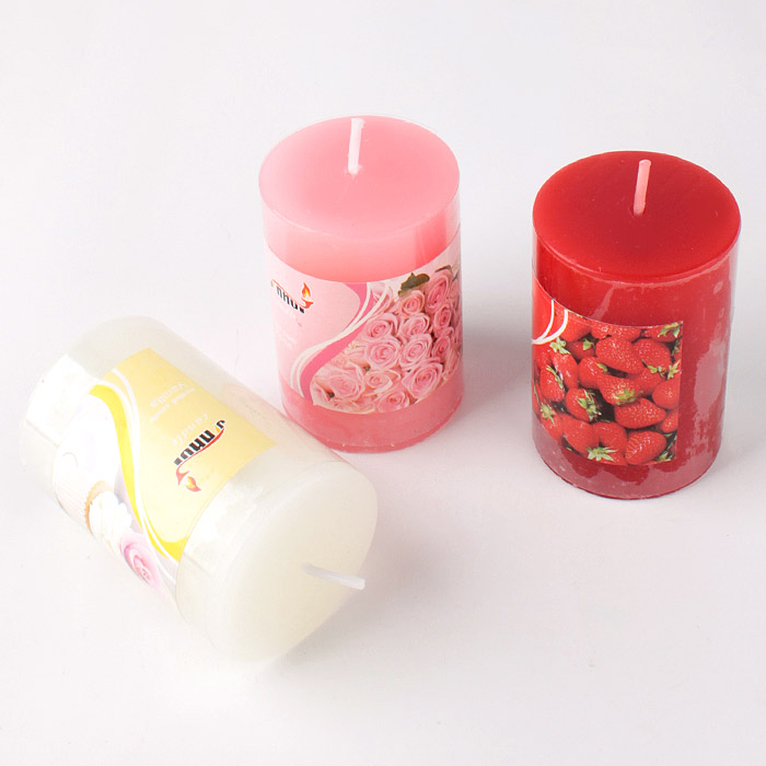 Свеча h- 7,5см, d-5см, ассорти Свеча h- 7,5см, d-5см, ассорти