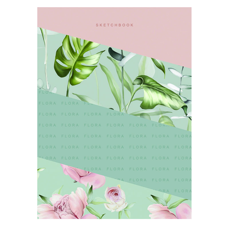 Скетчбук А5 80л. 7БЦ BG "Gently", матовая ламинация, белый блок Скетчбук А5 80л. 7БЦ BG "Gently", матовая ламинация, белый блок