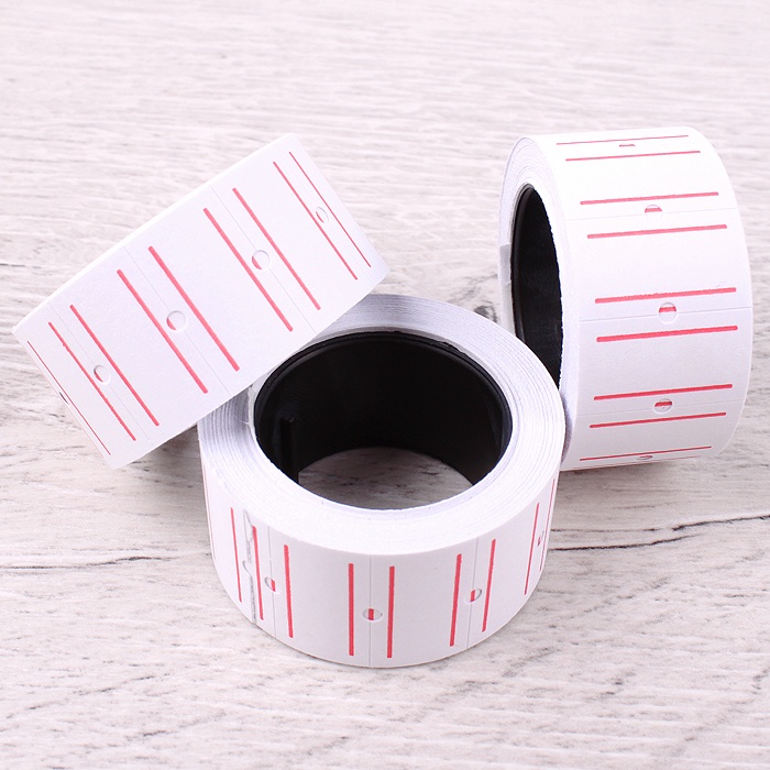 Ценник 20*10мм "Darvish" для этикет пистолета белый Ценник 20*10мм "Darvish" для этикет пистолета белый