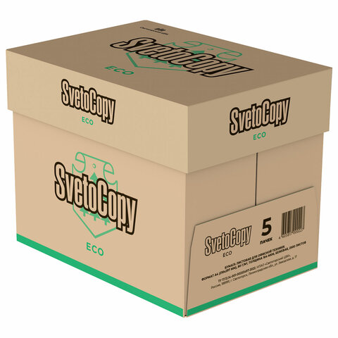 Бумага офисная А4, 80 г/м2, 500 л., SVETOCOPY ECO, белизна 60%, Sylvamo Бумага офисная А4, 80 г/м2, 500 л., SVETOCOPY ECO, белизна 60%, Sylvamo