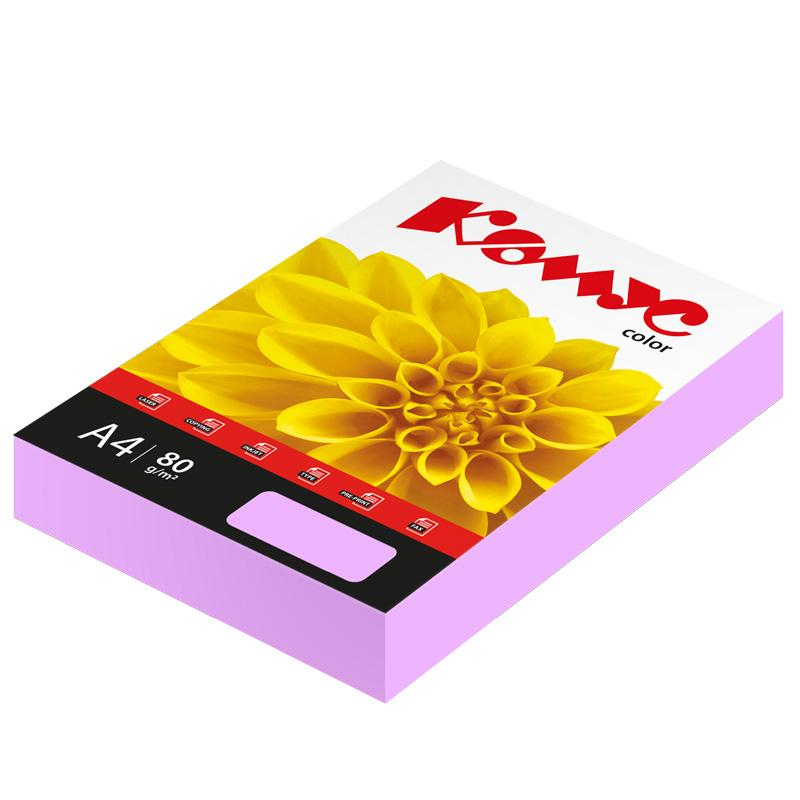 Бумага цветная Комус Color (лаванда пастель), 80г, А4, 500 л. Бумага цветная Комус Color (лаванда пастель), 80г, А4, 500 л.