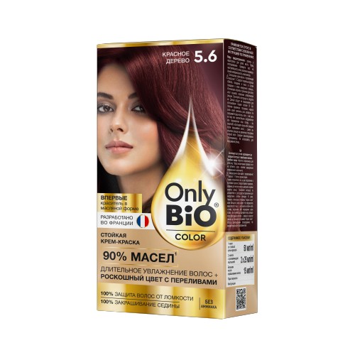 Арт.GB-8030 Fito косметик Стойкая крем-краска Only Bio COLOR Тон 5.6 Красное Арт.GB-8030 Fito косметик Стойкая крем-краска Only Bio COLOR Тон 5.6 Красное