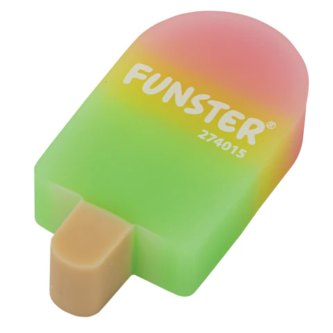 Ластик фигурный FUNSTER (ФАНСТЕР) "АЙСКРИМ", 55х29х12 мм, цвета Ластик фигурный FUNSTER (ФАНСТЕР) "АЙСКРИМ", 55х29х12 мм, цвета