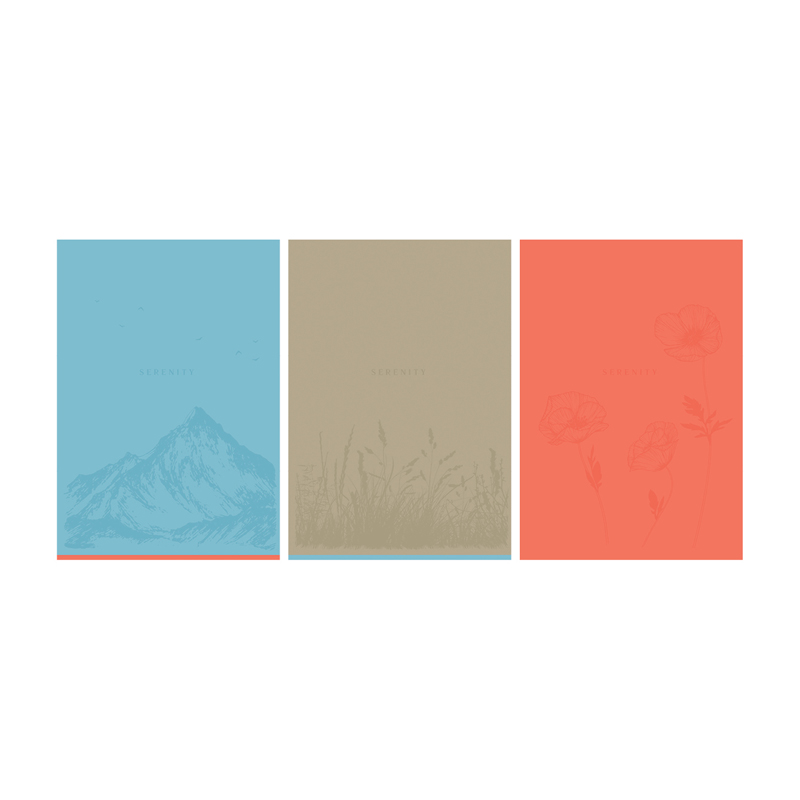 Тетрадь 96л., А4, клетка BG "Monocolor. Serenity", выборочный лак Тетрадь 96л., А4, клетка BG "Monocolor. Serenity", выборочный лак