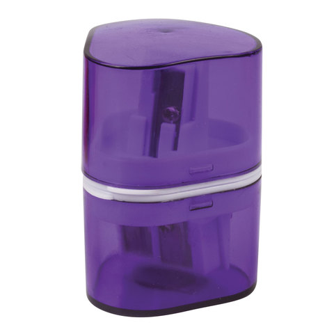 Точилка BRAUBERG "Case" с контейнером, пластиковая, треугольная, Точилка BRAUBERG "Case" с контейнером, пластиковая, треугольная,