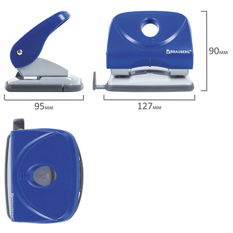 Дырокол BRAUBERG "Original", до 25 листов, синий, 222543 Дырокол BRAUBERG "Original", до 25 листов, синий, 222543