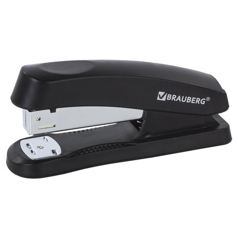 Степлер №24/6, 26/6 BRAUBERG "Standard+", до 30 листов, черный, 228608 Степлер №24/6, 26/6 BRAUBERG "Standard+", до 30 листов, черный, 228608