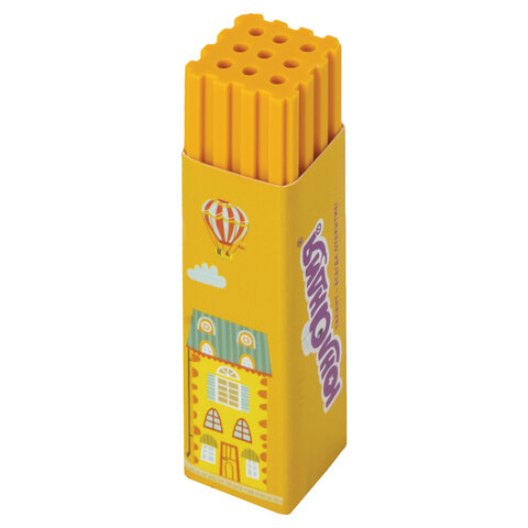 Ластик ЮНЛАНДИЯ "Башенки", 64х15х15 мм, ассорти, термопластичная Ластик ЮНЛАНДИЯ "Башенки", 64х15х15 мм, ассорти, термопластичная