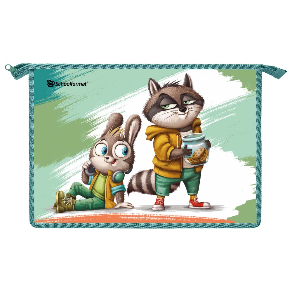 Папка для труда А4 Schoolformat ВЕСЕЛЫЕ ЗВЕРЯТА 325х230х100 картон, полиэстер Папка для труда А4 Schoolformat ВЕСЕЛЫЕ ЗВЕРЯТА 325х230х100 картон, полиэстер