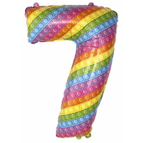 Фигура Цифра 7 POP IT 32"/81см. Фигура Цифра 7 POP IT 32"/81см.