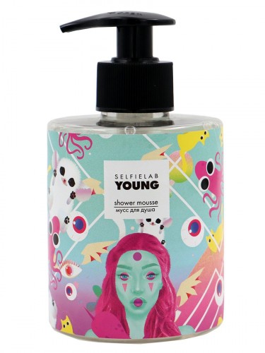 SELfieLAB YOUNG Мусс для душа с экстрактами персика и малины, 300мл SELfieLAB YOUNG Мусс для душа с экстрактами персика и малины, 300мл