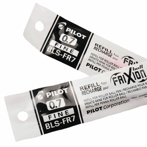 Стержень стираемый гелевый PILOT, 111 мм, ЧЕРНЫЙ, узел 0,7 мм, линия письма 0,35 Стержень стираемый гелевый PILOT, 111 мм, ЧЕРНЫЙ, узел 0,7 мм, линия письма 0,35