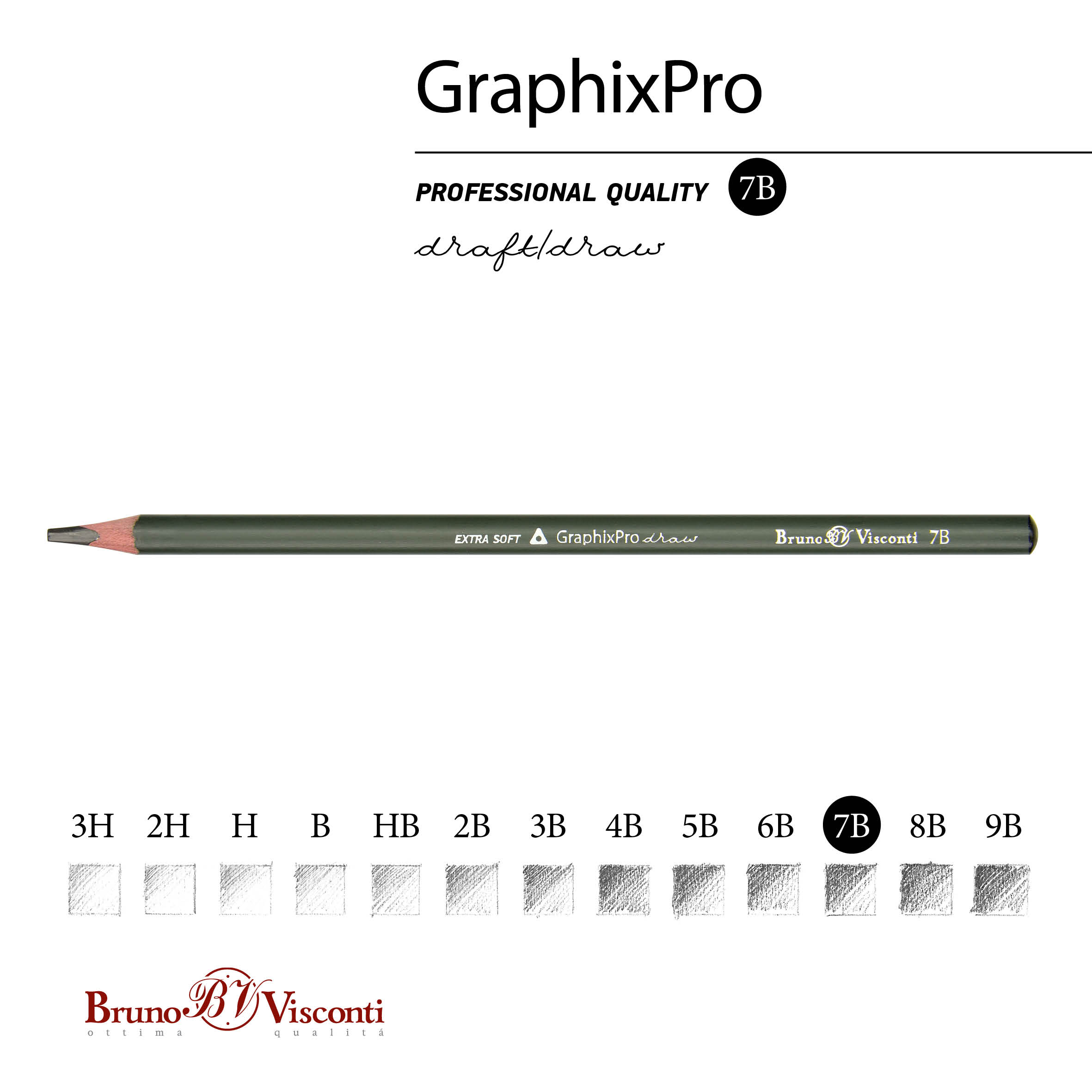 КАРАНДАШ ЧЕРНОГРАФИТОВЫЙ "GraphixPro" 7B КАРАНДАШ ЧЕРНОГРАФИТОВЫЙ "GraphixPro" 7B