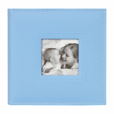 Фотоальбом BRAUBERG "Cute Baby" на 200 фото 10х15 см, под кожу,