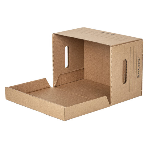 Короб архивный "Делопроизводство" (235х325х180 мм), с крышкой, Короб архивный "Делопроизводство" (235х325х180 мм), с крышкой,