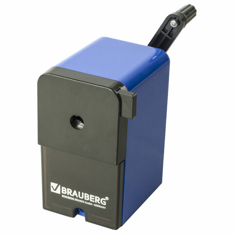 Точилка механическая BRAUBERG "RoboBlue", металлический механизм, Точилка механическая BRAUBERG "RoboBlue", металлический механизм,