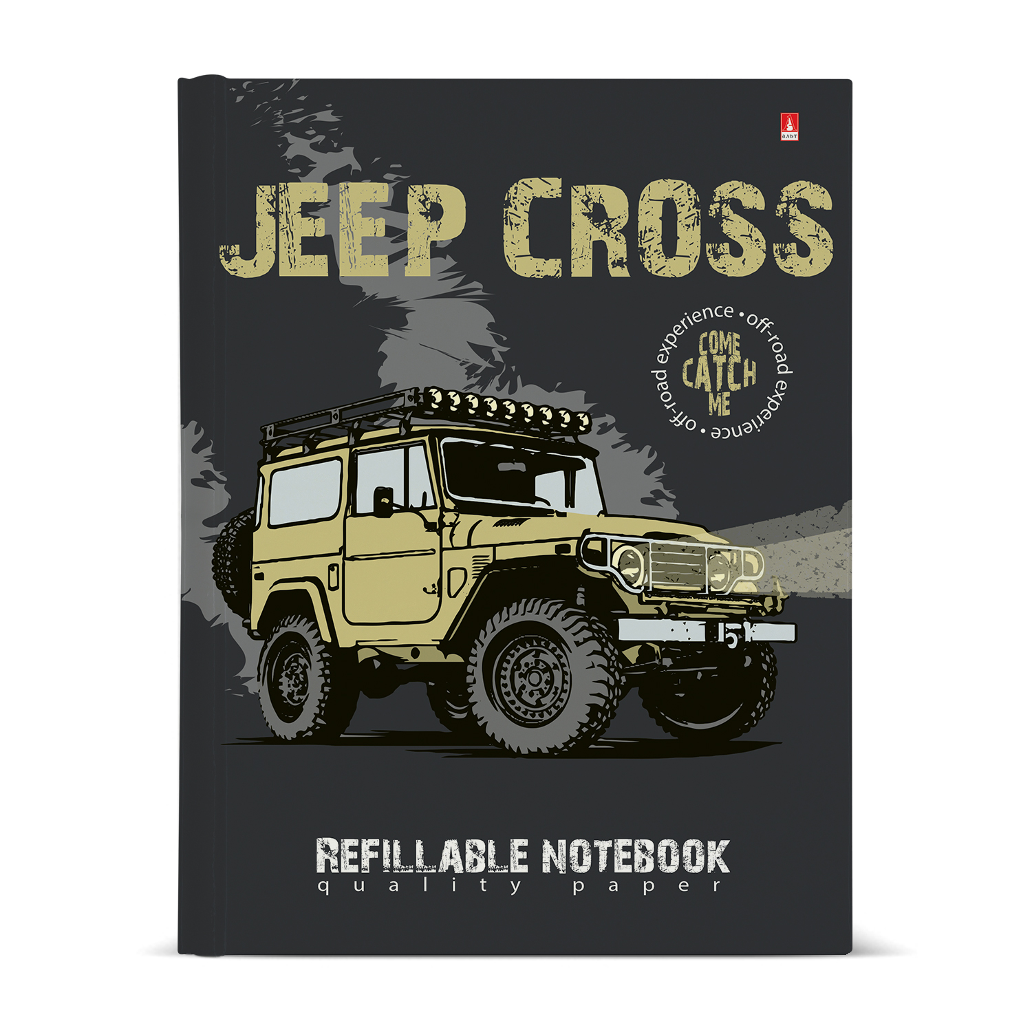 ТЕТРАДЬ НА КОЛЬЦАХ СО СМЕННЫМ БЛОКОМ 160 листов, "JEEP CROSS" ТЕТРАДЬ НА КОЛЬЦАХ СО СМЕННЫМ БЛОКОМ 160 листов, "JEEP CROSS"