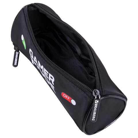 Пенал BRAUBERG, 3 отделения, нейлон, 21х7х7 см, "Gamer", 270841 Пенал BRAUBERG, 3 отделения, нейлон, 21х7х7 см, "Gamer", 270841