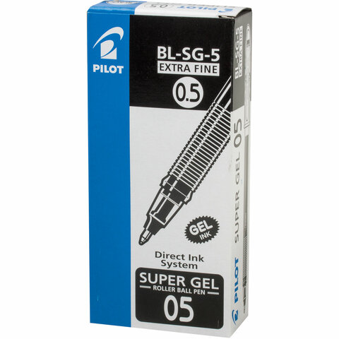 Ручка гелевая PILOT "Super Gel", ЧЕРНАЯ, корпус прозрачный, узел 0,5 Ручка гелевая PILOT "Super Gel", ЧЕРНАЯ, корпус прозрачный, узел 0,5