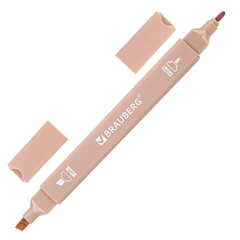 Набор текстовыделителей двусторонних 6 ЦВЕТОВ МОРАНДИ, BRAUBERG