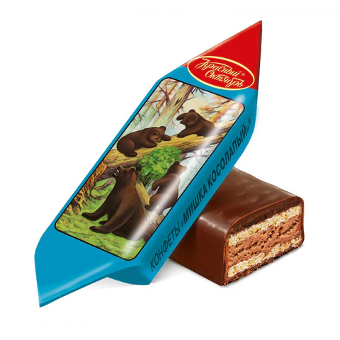 Конфеты шоколадные КРАСНЫЙ ОКТЯБРЬ "Мишка косолапый", 1000 г, пакет, Конфеты шоколадные КРАСНЫЙ ОКТЯБРЬ "Мишка косолапый", 1000 г, пакет,