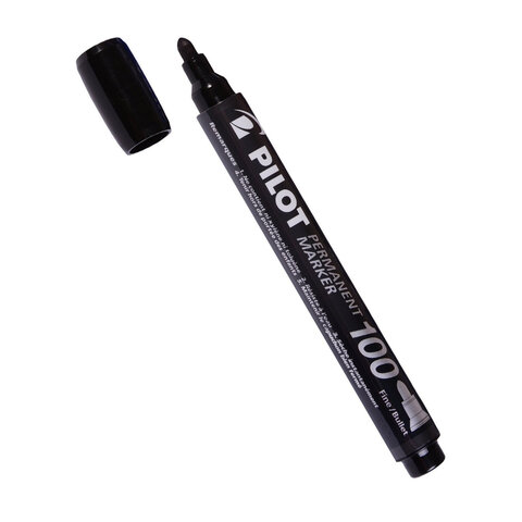 Маркер перманентный PILOT, ЧЕРНЫЙ, круглый наконечник 1-3 мм, SCA-100 B Маркер перманентный PILOT, ЧЕРНЫЙ, круглый наконечник 1-3 мм, SCA-100 B