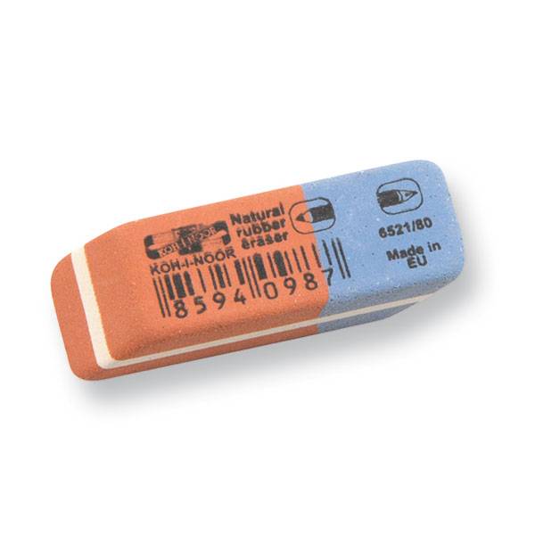 Ластик KOH-I-NOOR BLUE STAR 6521/80 каучук 41x14x8 мм красно-синий комбин. Ластик KOH-I-NOOR BLUE STAR 6521/80 каучук 41x14x8 мм красно-синий комбин.