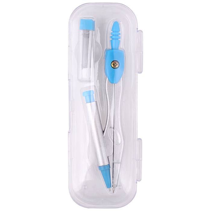 Циркуль метал. "Darvish" в пластиковом пенале + грифели Циркуль метал. "Darvish" в пластиковом пенале + грифели