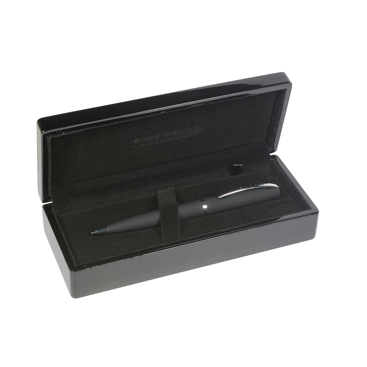 РУЧКА "SIENNA" ШАРИКОВАЯ В ДЕРЕВЯННОМ ЛАК. ФУТЛЯРЕ, 1.0 ММ, СИНЯЯ