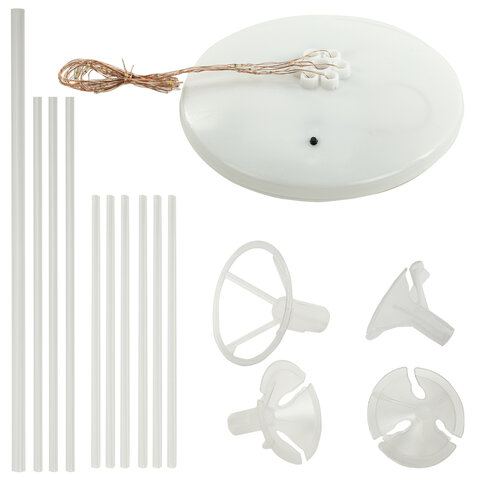 Подставка с LED для 7 воздушных шаров, высота 75 см, пластик, BRAUBERG KIDS, Подставка с LED для 7 воздушных шаров, высота 75 см, пластик, BRAUBERG KIDS,