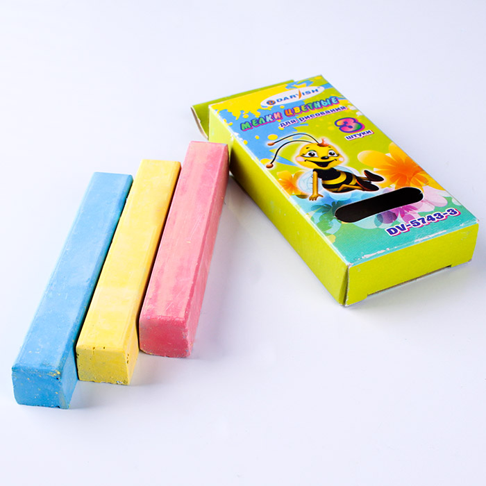 Мелки цветные 3шт "Darvish" прямоугольные Мелки цветные 3шт "Darvish" прямоугольные