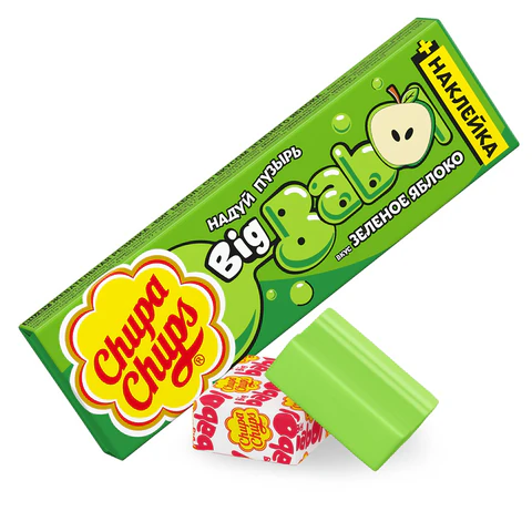 Жевательная резинка CHUPA CHUPS (ЧУПА-ЧУПС) "Биг Бабол Зеленое
