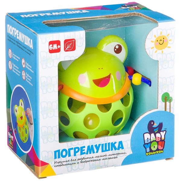Развивающая погремушка "ЛЯГУШКА" Baby You Bondibon Развивающая погремушка "ЛЯГУШКА" Baby You Bondibon