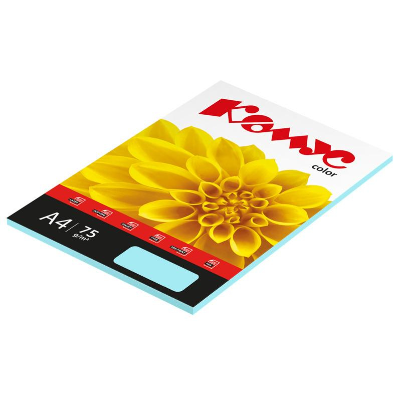 Бумага цветная Комус Color (океан пастель) 80г, А4, 50 л. Бумага цветная Комус Color (океан пастель) 80г, А4, 50 л.
