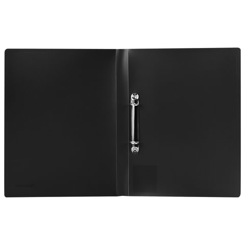 Папка на 2 кольцах BRAUBERG "Office", 25 мм, черная, до 170 листов, Папка на 2 кольцах BRAUBERG "Office", 25 мм, черная, до 170 листов,