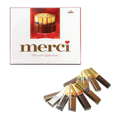 Конфеты MERCI ассорти из молочного и темного шоколада, 250 г, ГЕРМАНИЯ, Конфеты MERCI ассорти из молочного и темного шоколада, 250 г, ГЕРМАНИЯ,