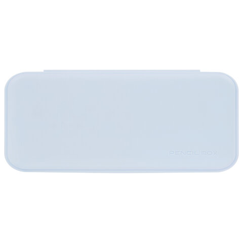 Пенал пластиковый BRAUBERG, пастельный голубой, наклейки в комплекте, 21х9х3 см, Пенал пластиковый BRAUBERG, пастельный голубой, наклейки в комплекте, 21х9х3 см,