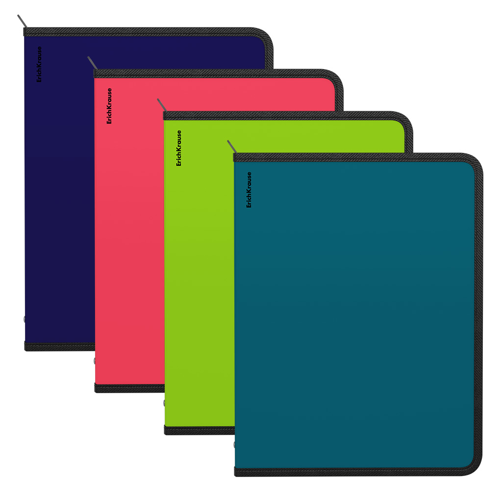 Папка для тетрадей на молнии пластиковая ErichKrause Soft Reef, A4+, ассорти Папка для тетрадей на молнии пластиковая ErichKrause Soft Reef, A4+, ассорти