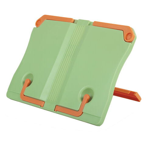 Подставка для книг ЮНЛАНДИЯ, регулируемый наклон, прочный ABC-пластик, Подставка для книг ЮНЛАНДИЯ, регулируемый наклон, прочный ABC-пластик,