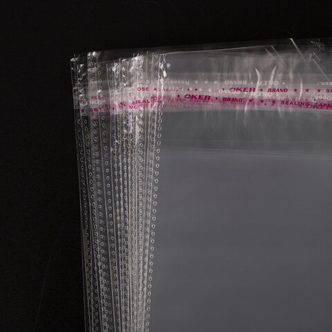 Пакет БОПП с клеевым клапаном, КОМПЛЕКТ 100 шт., 10х15+4 см, 25 мкм, с усиленным