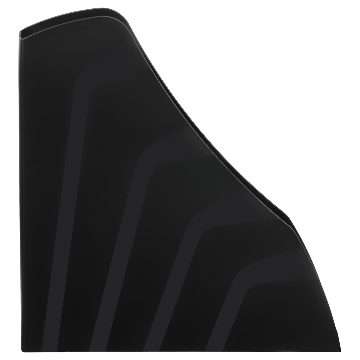 Лоток для бумаг вертикальный СТАММ "Вектор", черный, ширина 80мм Лоток для бумаг вертикальный СТАММ "Вектор", черный, ширина 80мм