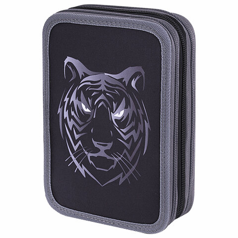 Пенал BRAUBERG, 3 отделения, полиэстер, 21х14 см, "Tiger", 271551 Пенал BRAUBERG, 3 отделения, полиэстер, 21х14 см, "Tiger", 271551