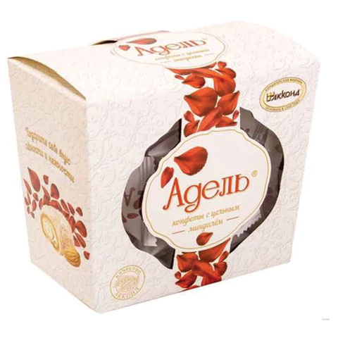 Конфеты АККОНД "Адель" с цельным миндалём в кокосовой стружке, 150 г Конфеты АККОНД "Адель" с цельным миндалём в кокосовой стружке, 150 г