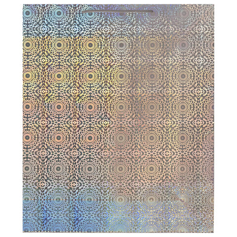 Пакет подарочный 41x19x49 см (XXL), НАБОР 3 шт., 3 дизайна, голография, ЗОЛОТАЯ