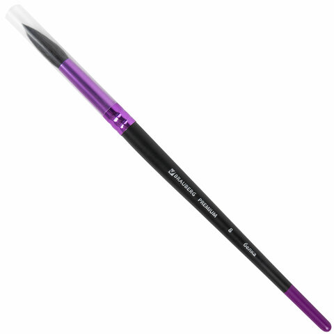 Кисть беличья круглая № 8, BRAUBERG PREMIUM, 200977 Кисть беличья круглая № 8, BRAUBERG PREMIUM, 200977