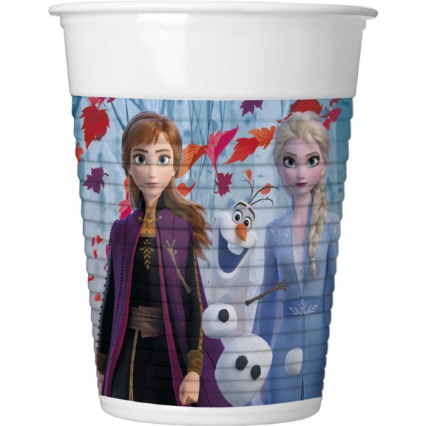 Стаканы пластиковые Холодное Сердце Frozzen II 200мл, 8 штук Стаканы пластиковые Холодное Сердце Frozzen II 200мл, 8 штук
